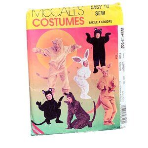 McCalls Easy to Sew Animal Costumes Pattern 9439 Large